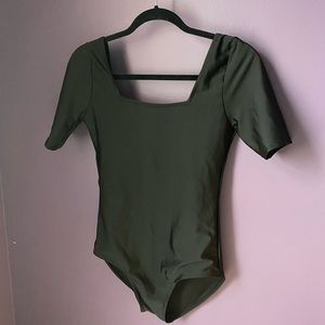 Halara | square neck bodysuit - NWOT
